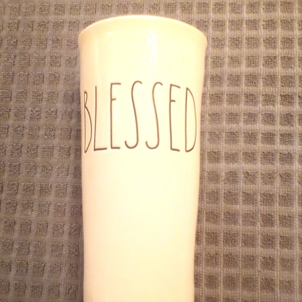 Rae Dunn Ceramic Insulated BLESSED tumbler